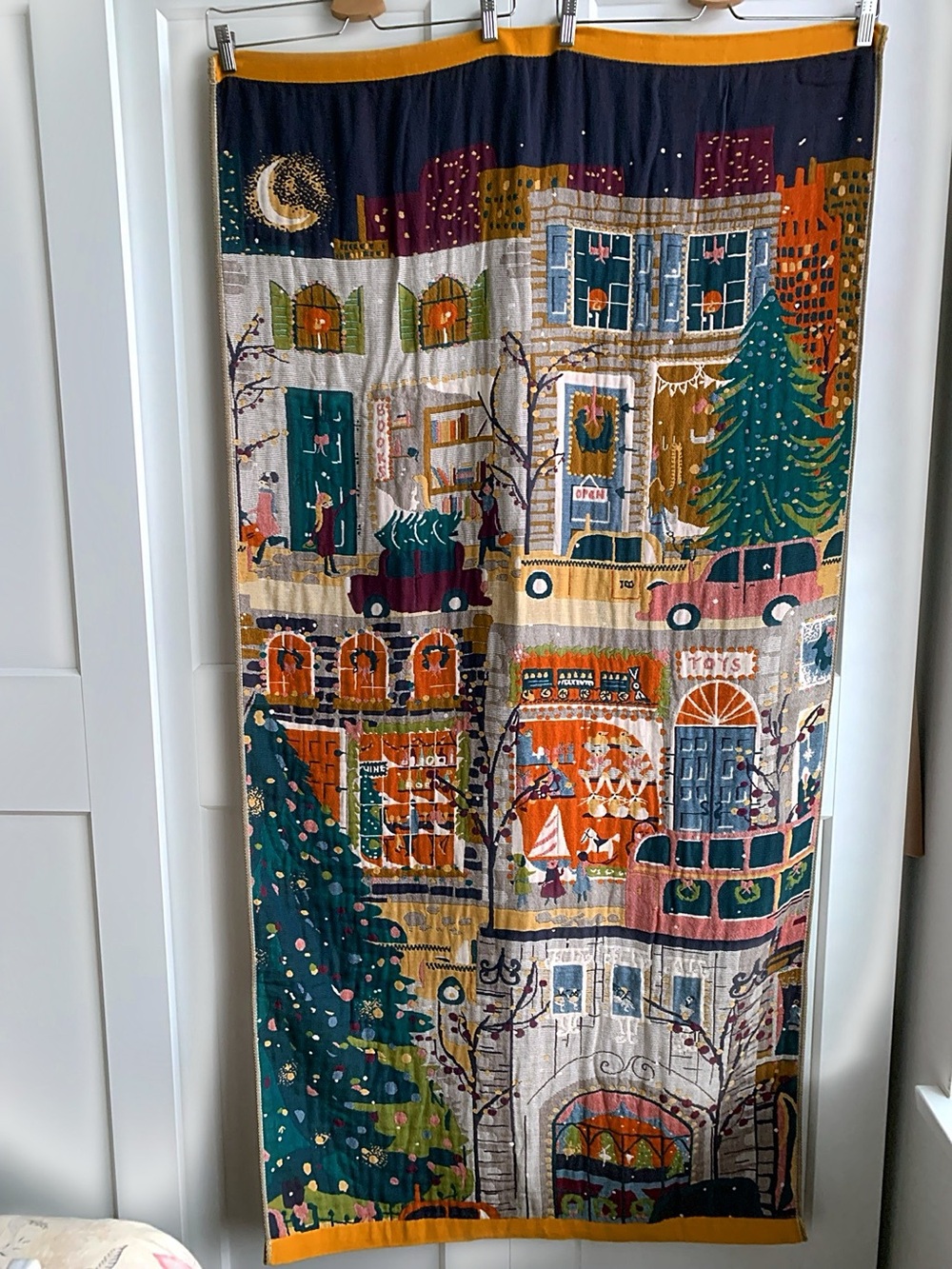 Lila&Jack Holiday Cityscape Decorative Throw or bath towel home decor
